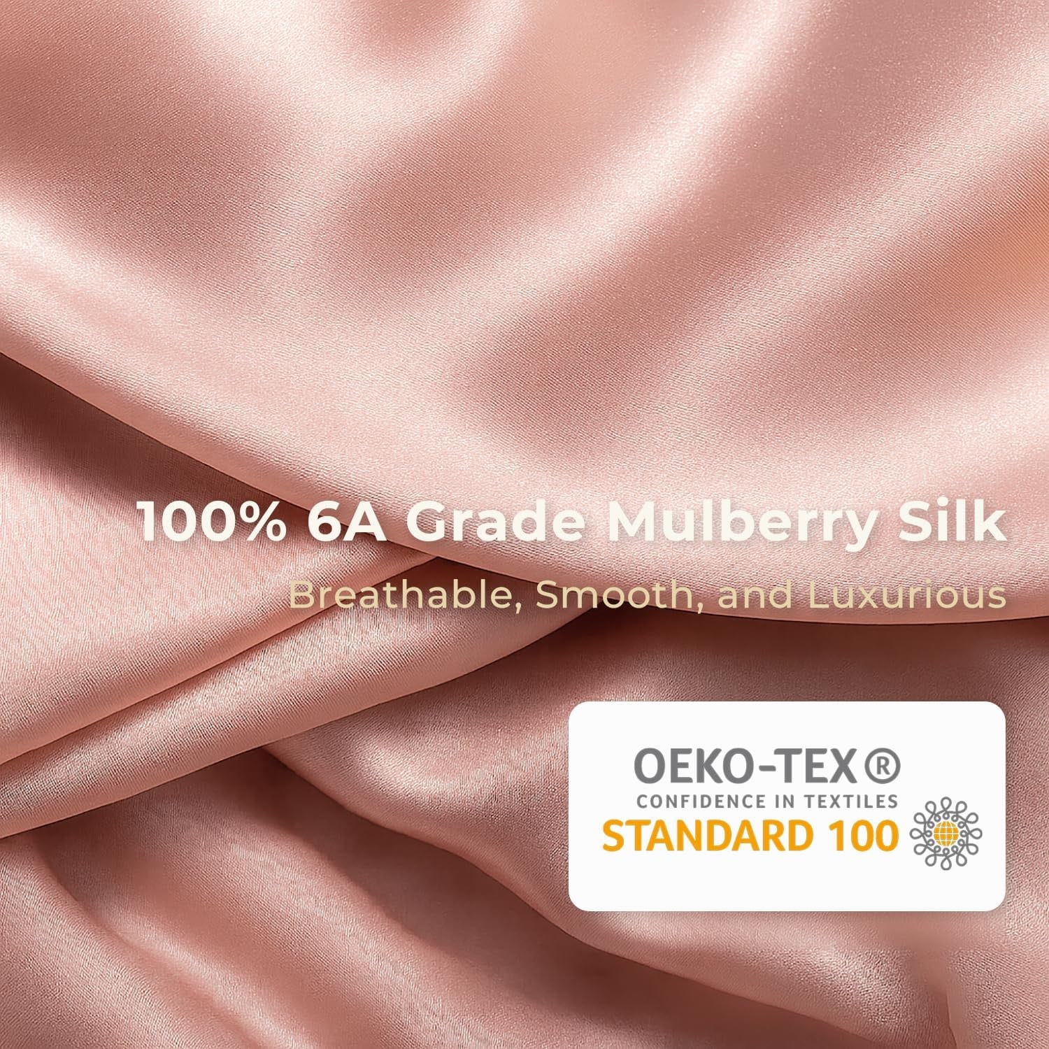 Pink Floral Double-Layer Mulberry Silk Bonnet: image 6