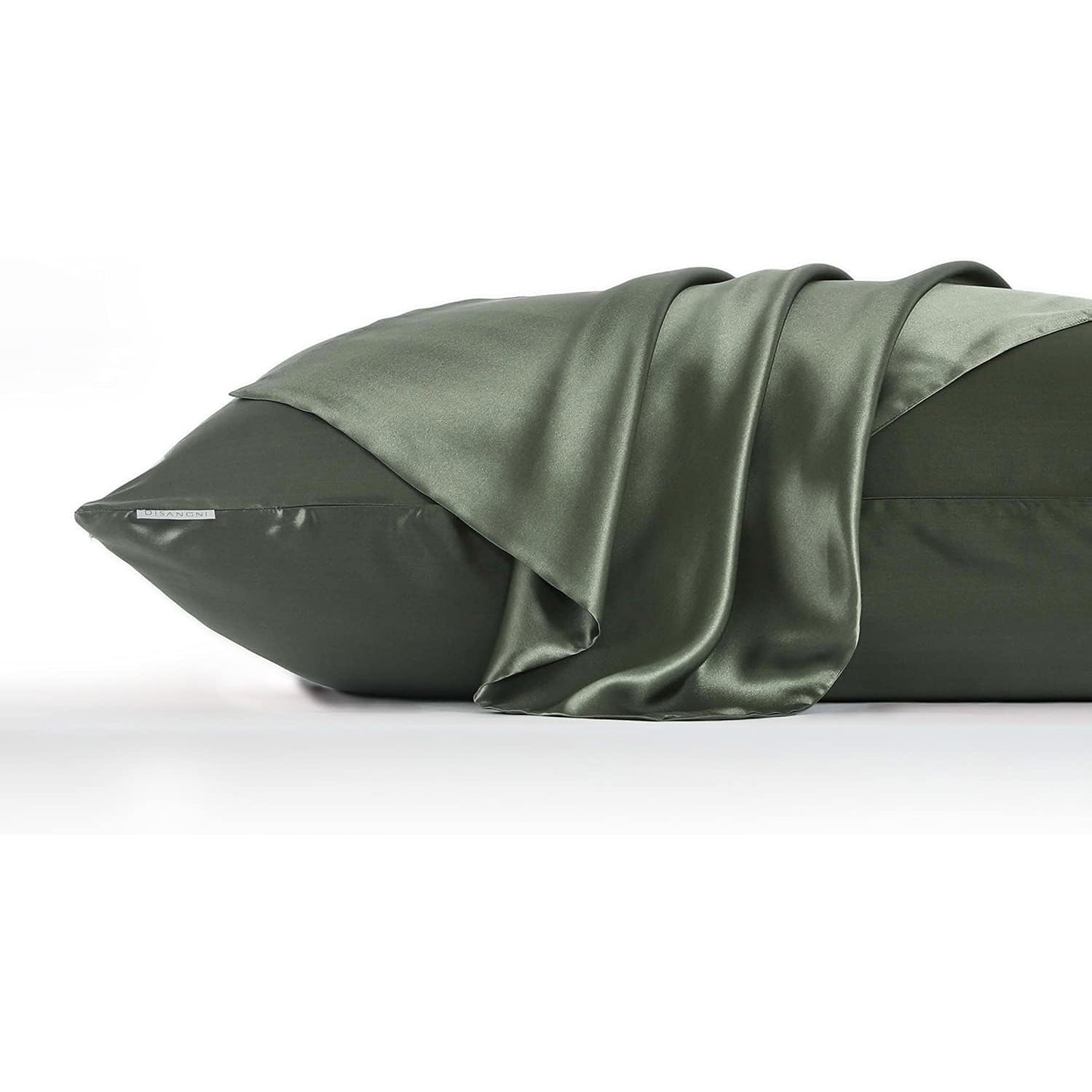 Green 22 Momme Mulberry Silk Pillowcases, Standard, 2 Pack: image 4