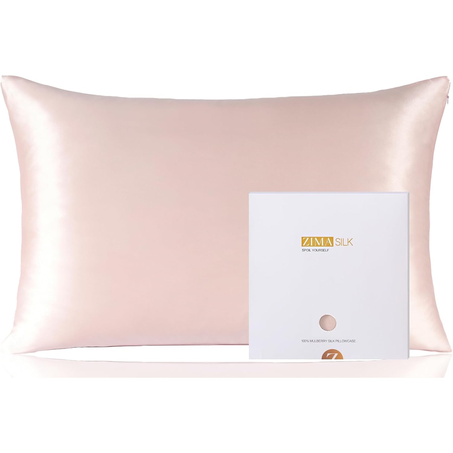 Pink Mulberry Silk Pillowcase Queen 19 Momme