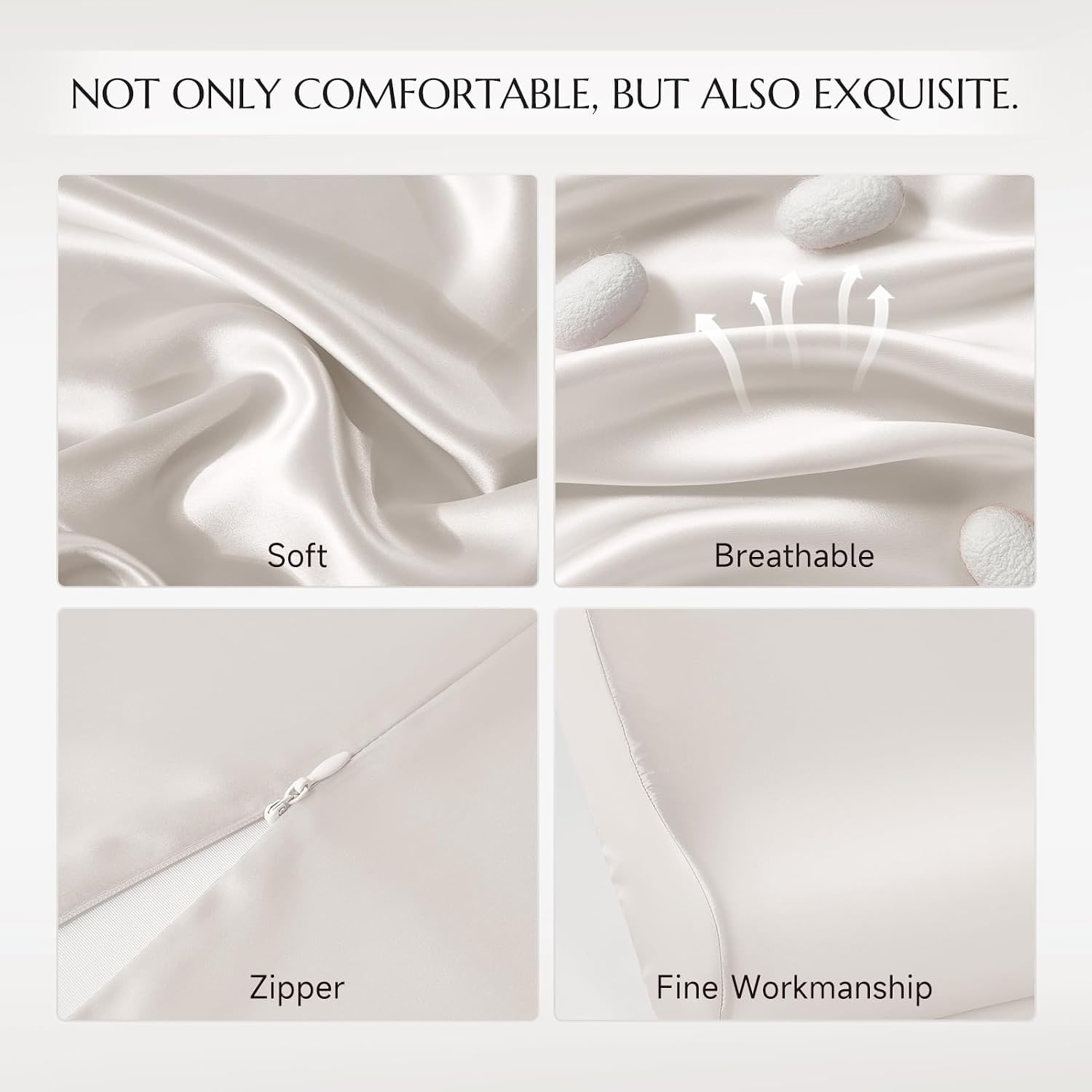 Silk Pillowcase for Contour Memory Foam Pillow: image 3