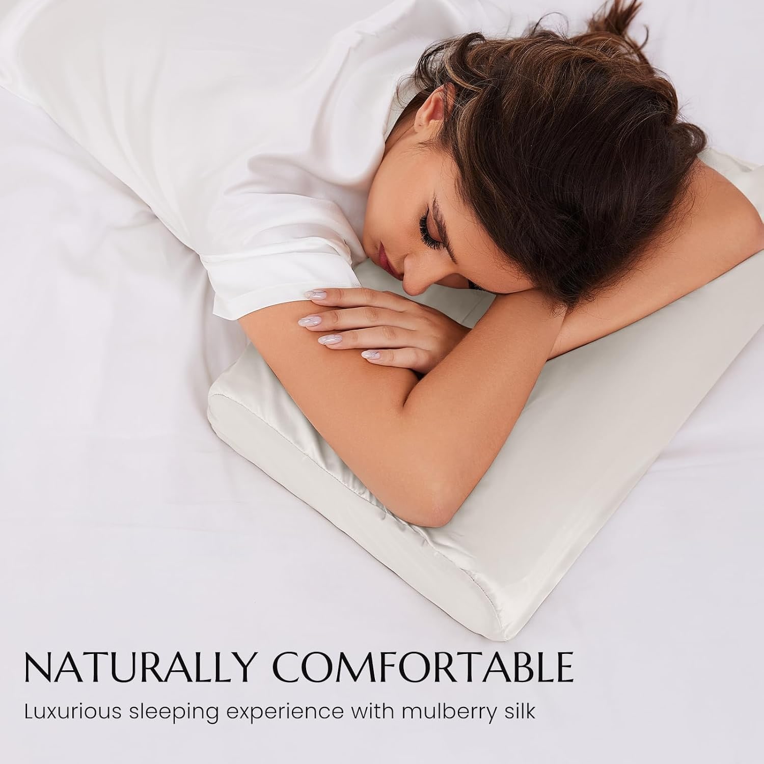 Silk Pillowcase for Contour Memory Foam Pillow: image 5