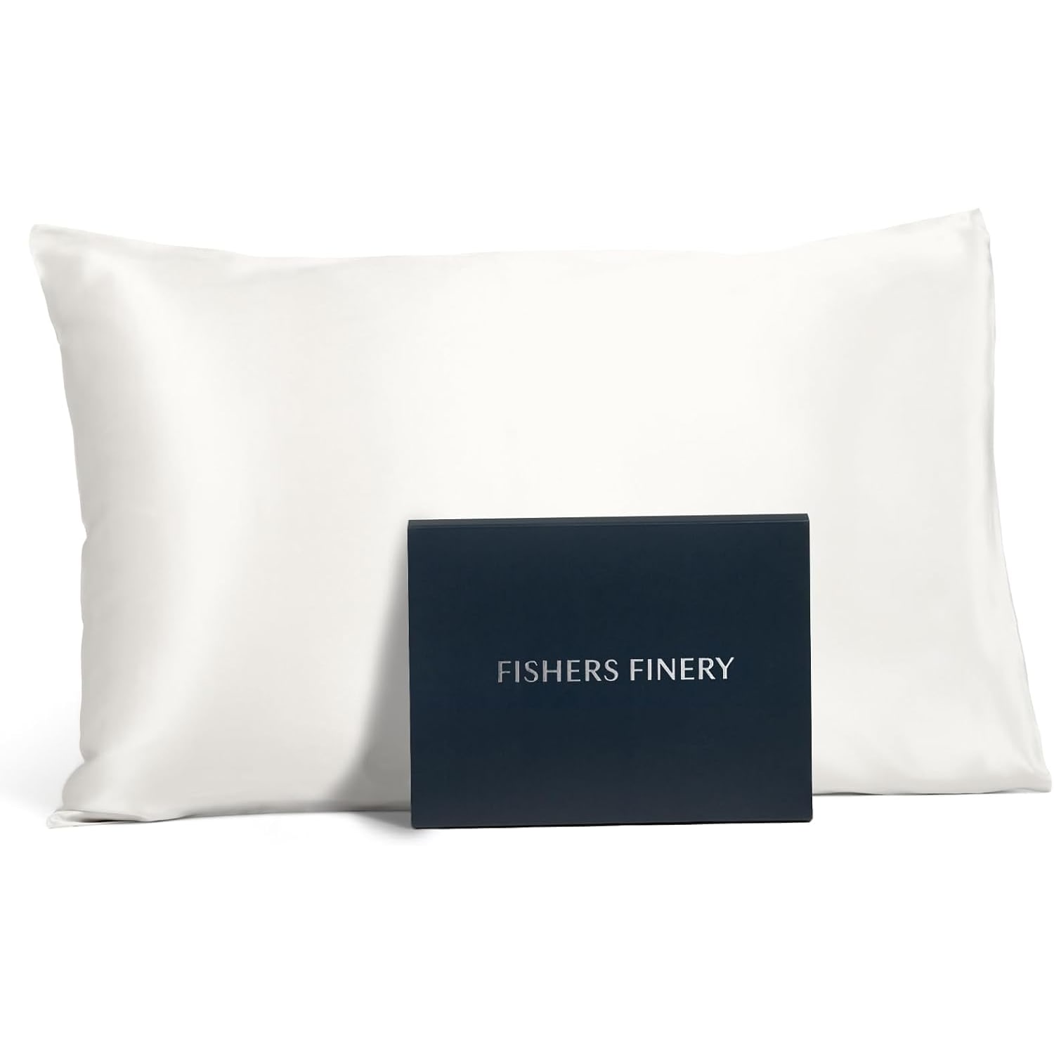 Undyed White 25 Momme Mulberry Silk Pillowcase, Queen