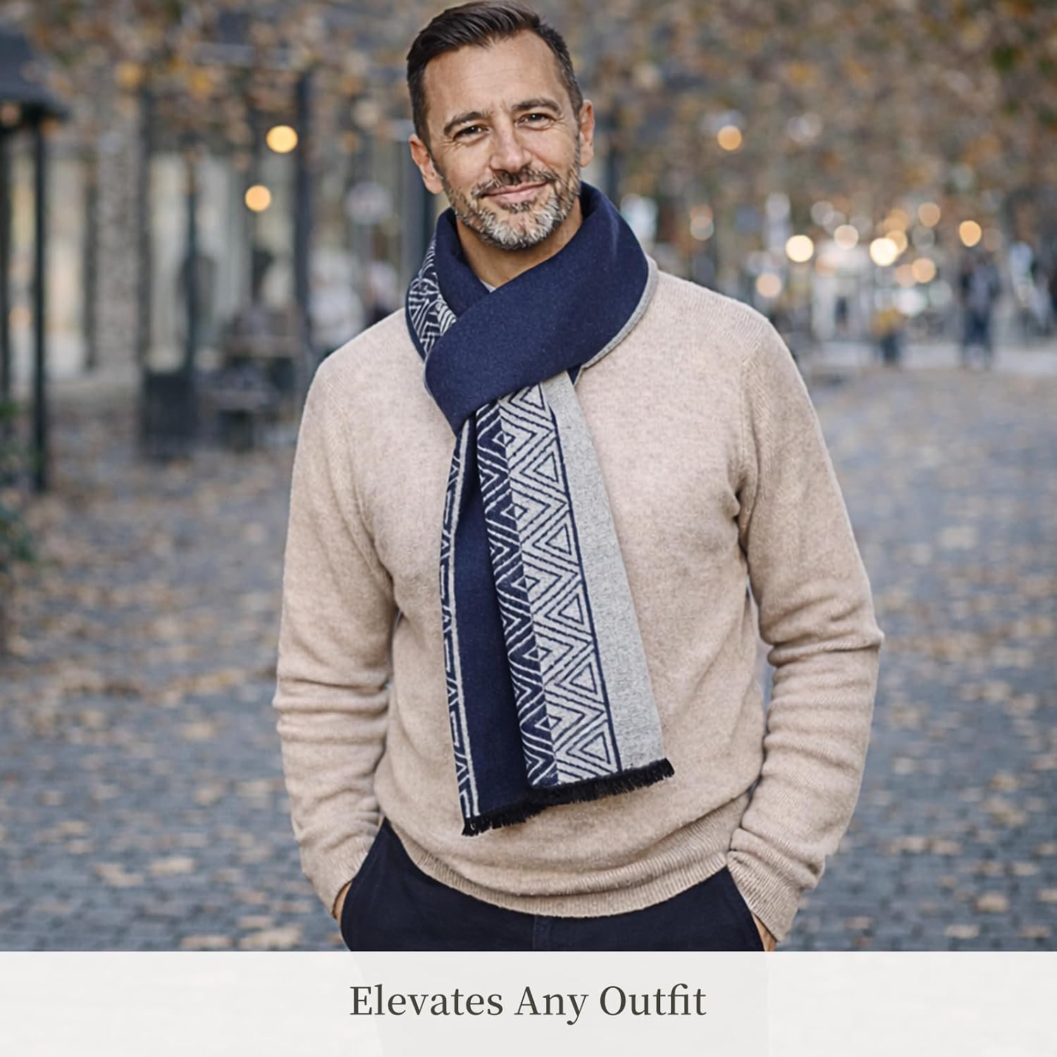 Brushed Mulberry Silk Scarf in Grey Blue: image 8