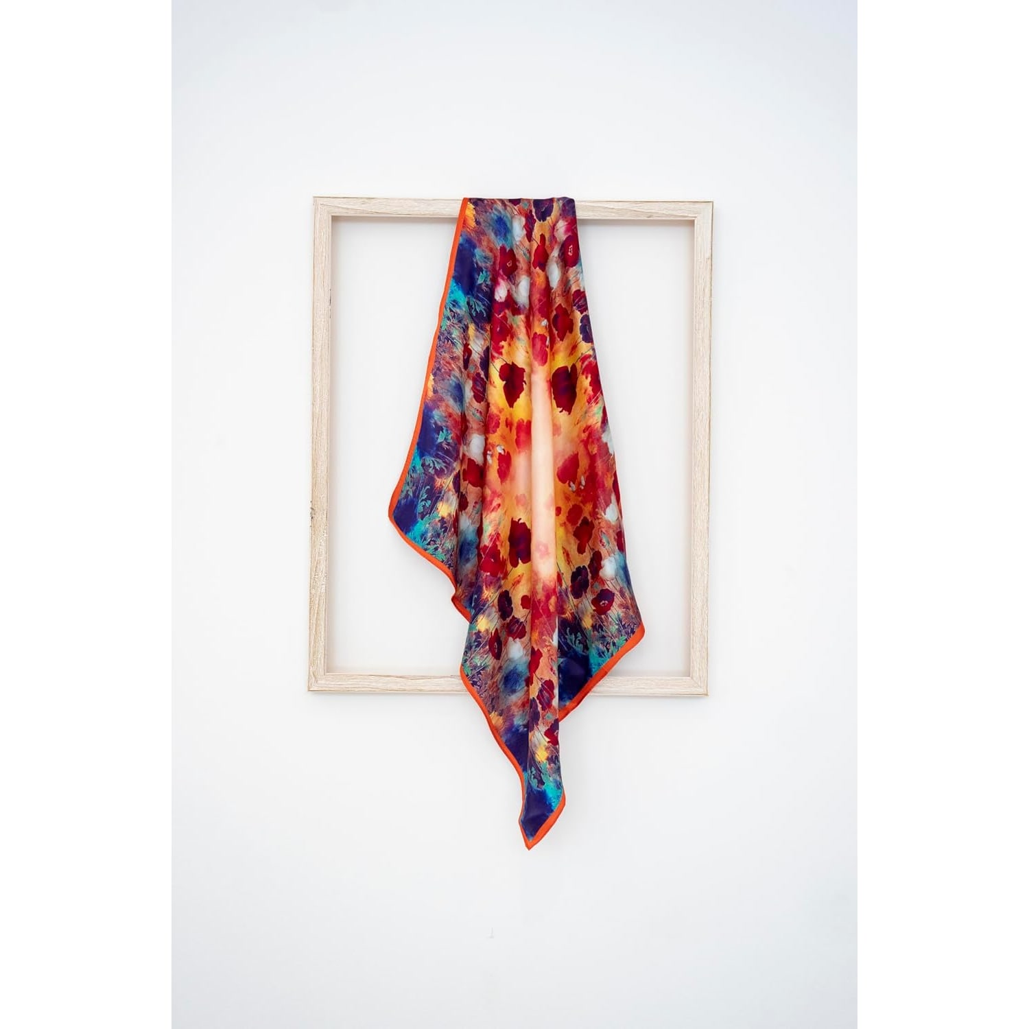 Printed Square Mulberry Silk Scarf 53cm: image 2