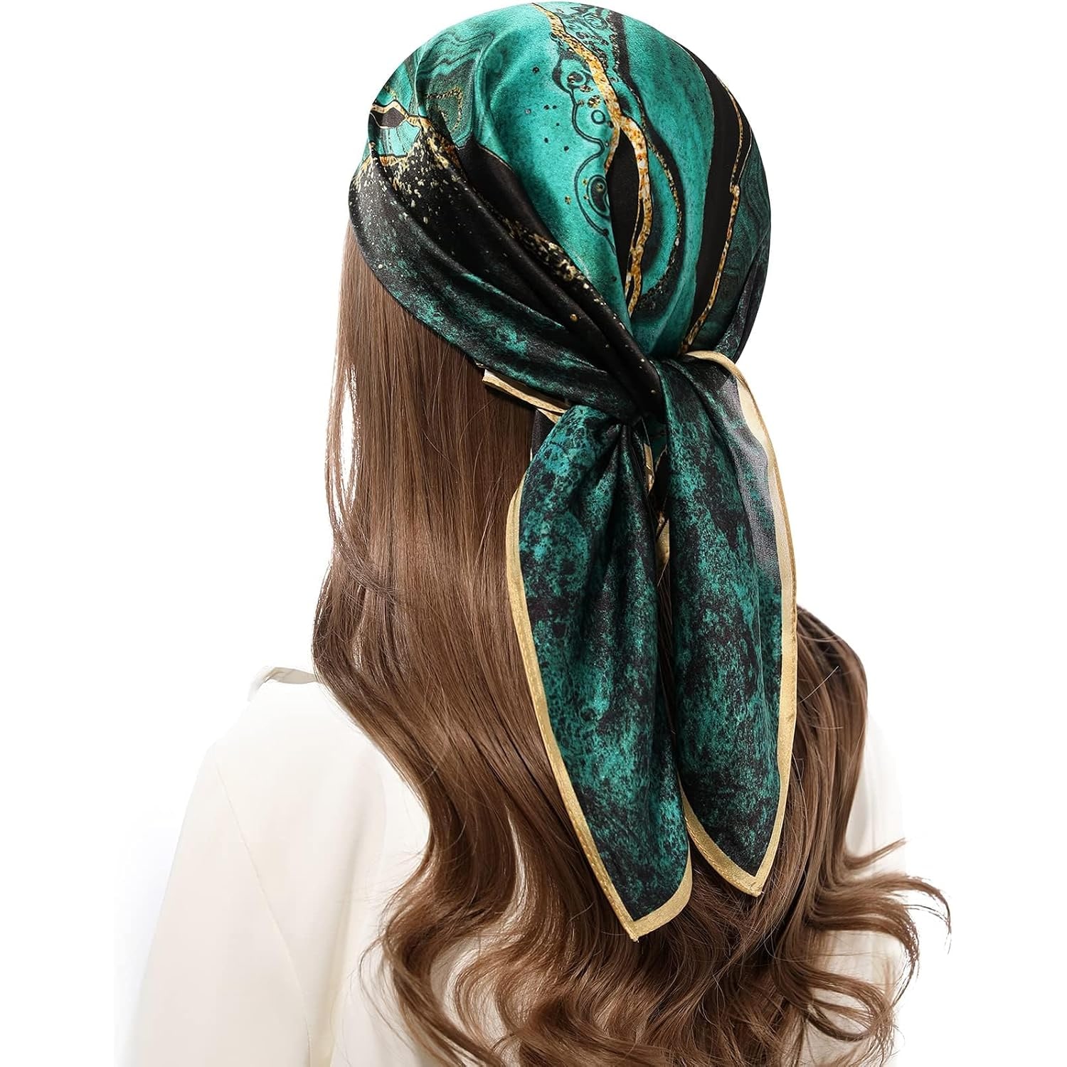 Square Mulberry Silk Hair Scarf 68cm