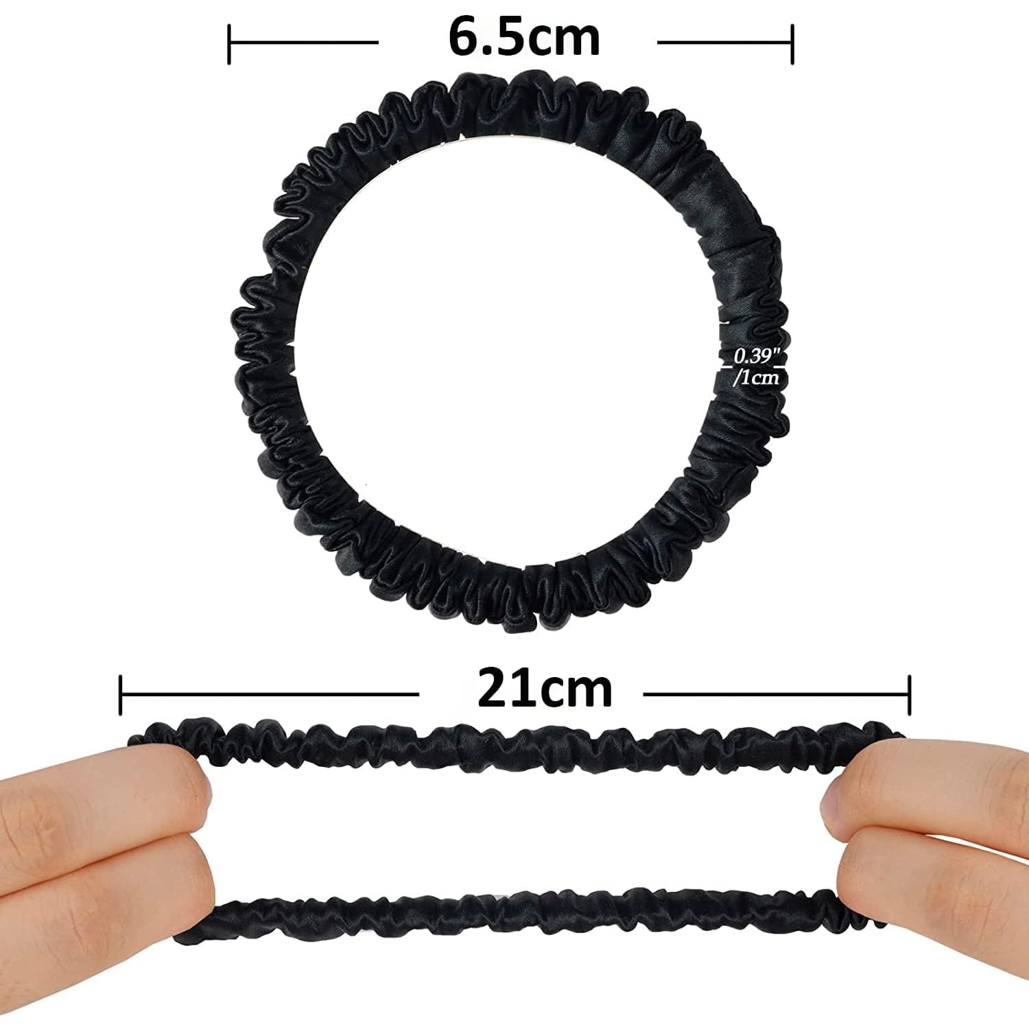 Skinny Mulberry Silk Scrunchies 4 Pack