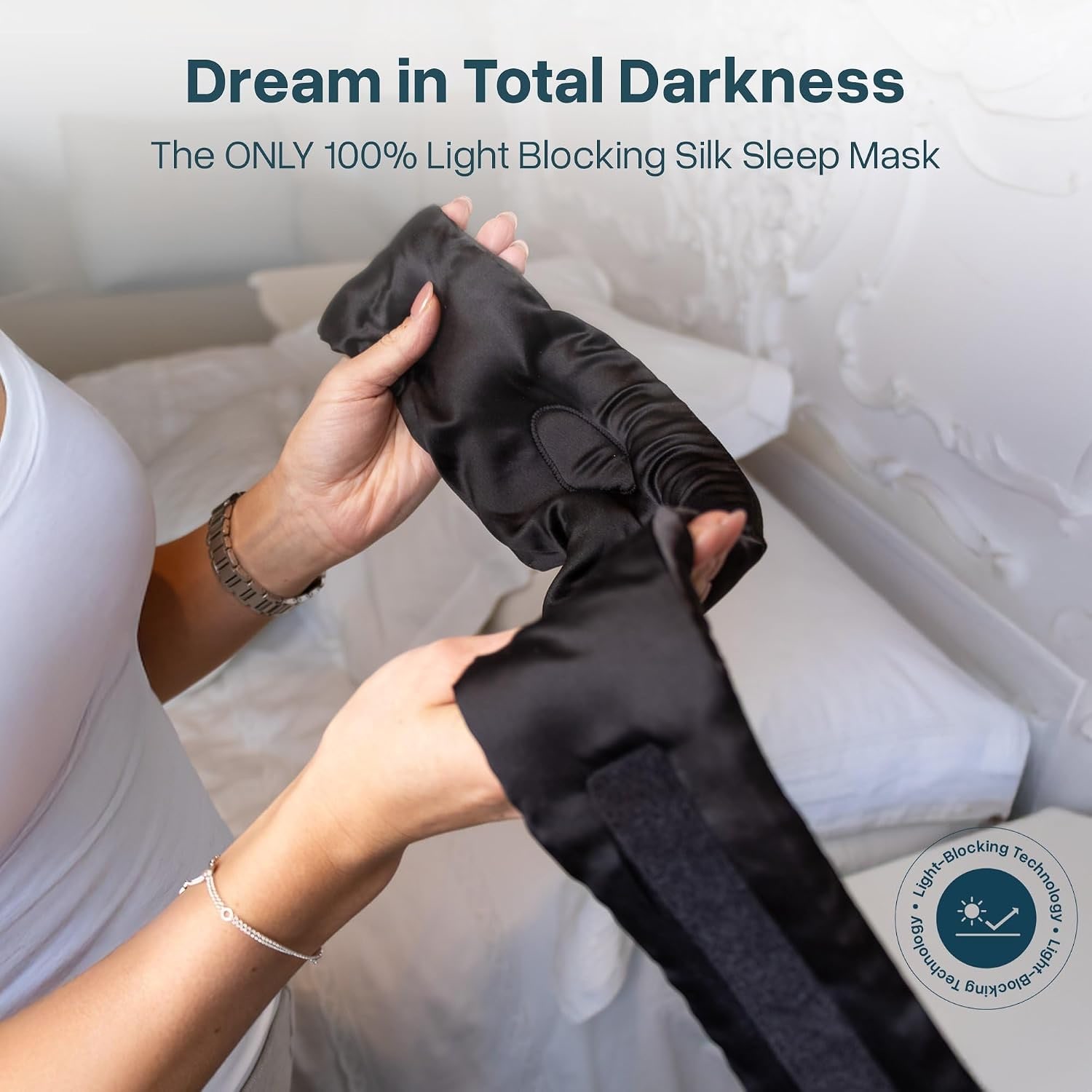 3D Contoured Mulberry Silk Sleep Mask: image 2