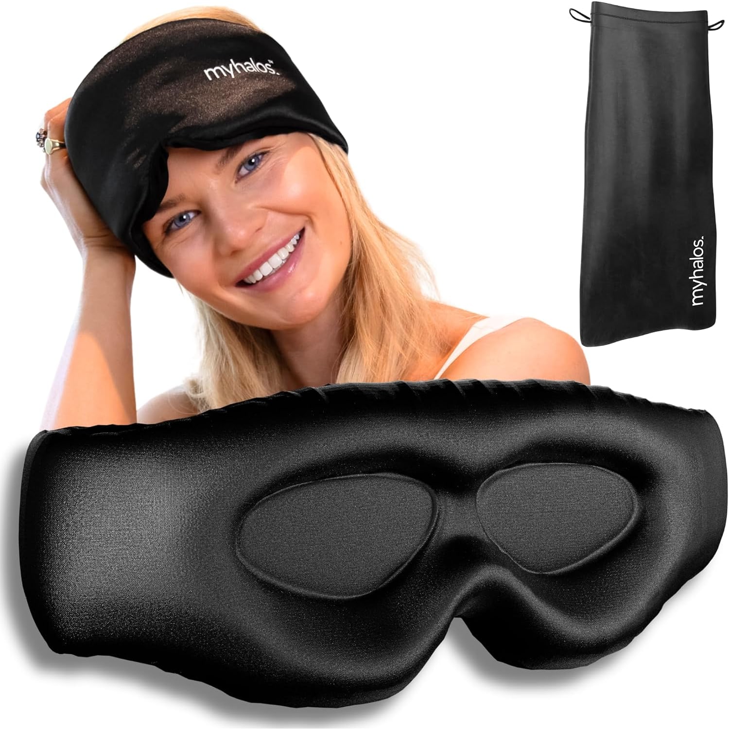 3D Contoured Mulberry Silk Sleep Mask