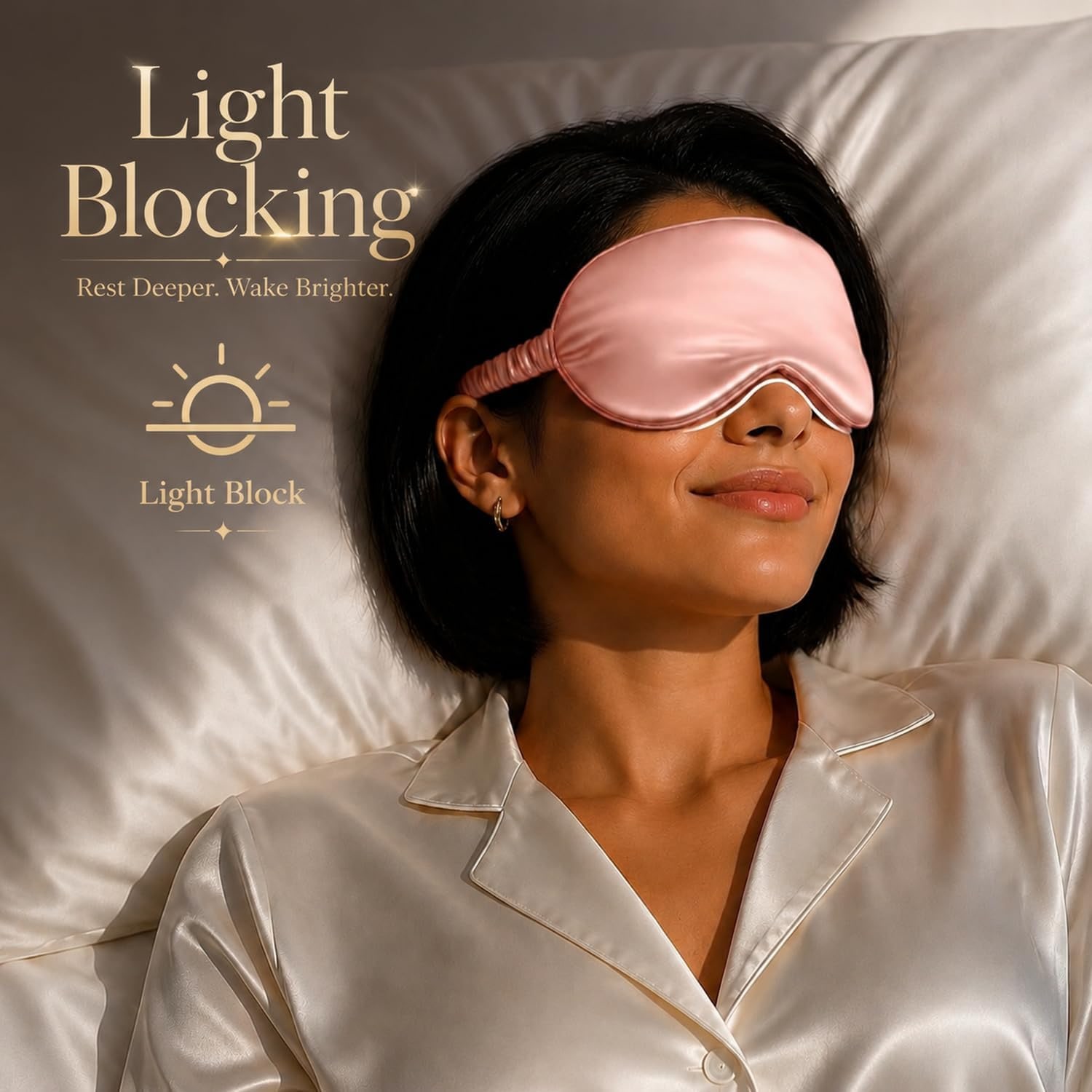 Pink 19 Momme Mulberry Silk Eye Mask with Gift Box