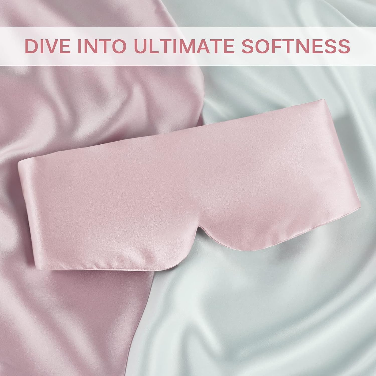Wide Band Mulberry Silk Sleep Mask (Light Plum): image 6